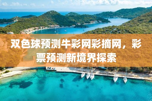 双色球预测牛彩网彩摘网，彩票预测新境界探索